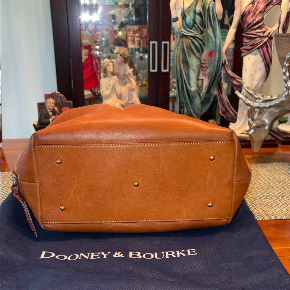 Dooney & Bourke Tan Leather Shoulder Bag - Picture 7 of 16